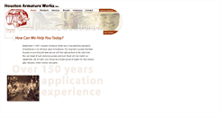 Desktop Screenshot of houstonarmature.com