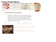 Tablet Screenshot of houstonarmature.com